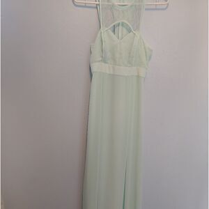 BCBGeneration floor length maxi evening gown Mint green (Mink) Size 0